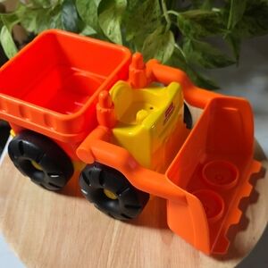 Fisher-Price Little People Builders Build n Drive Front Loader Tractor Bulldozer